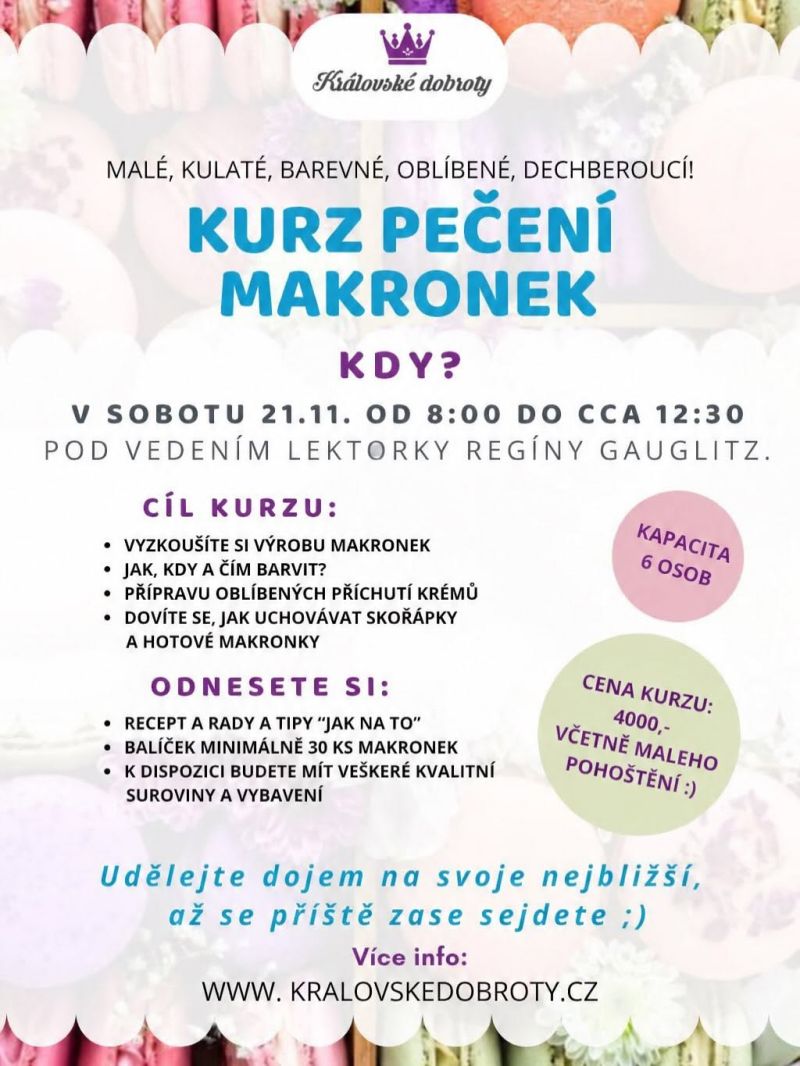 Kurz pečení makronek